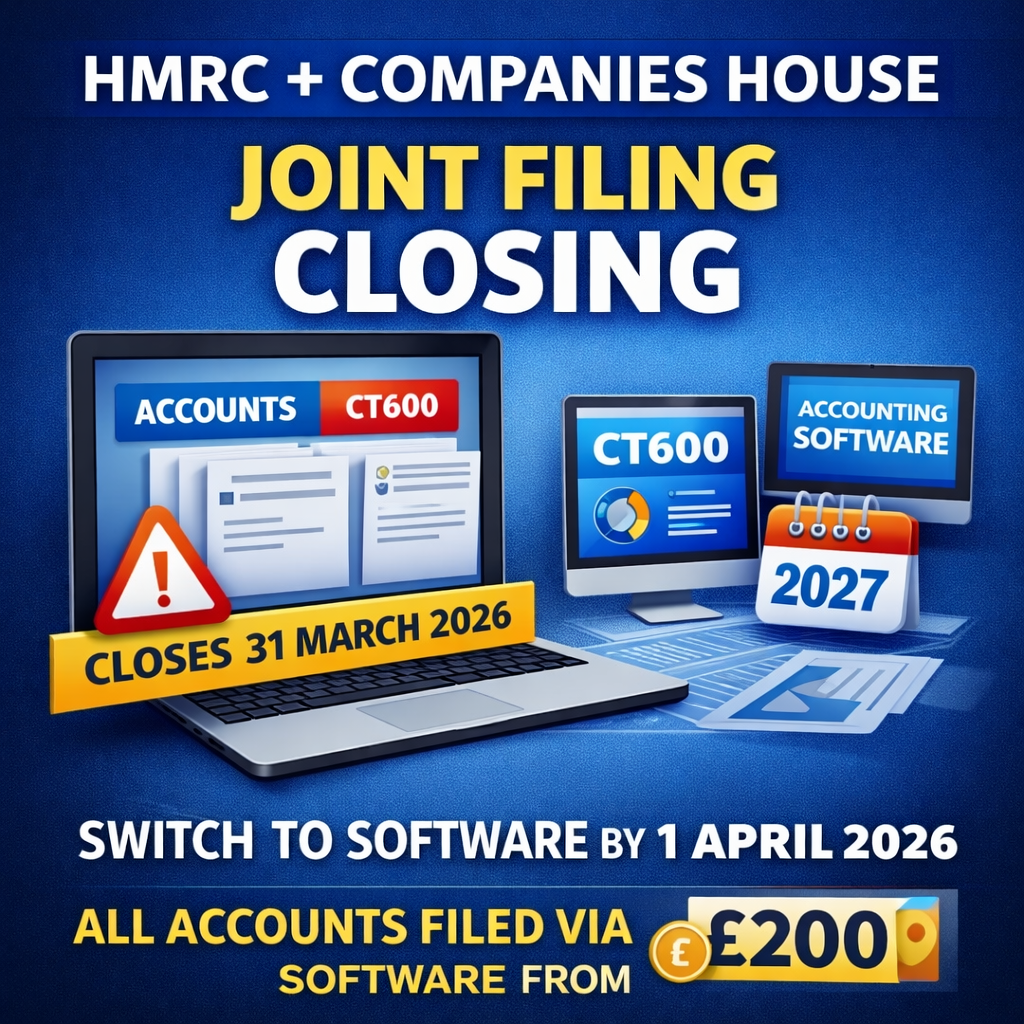 HMRC + Companies House Joint Filing Service Closes 31 March 2026